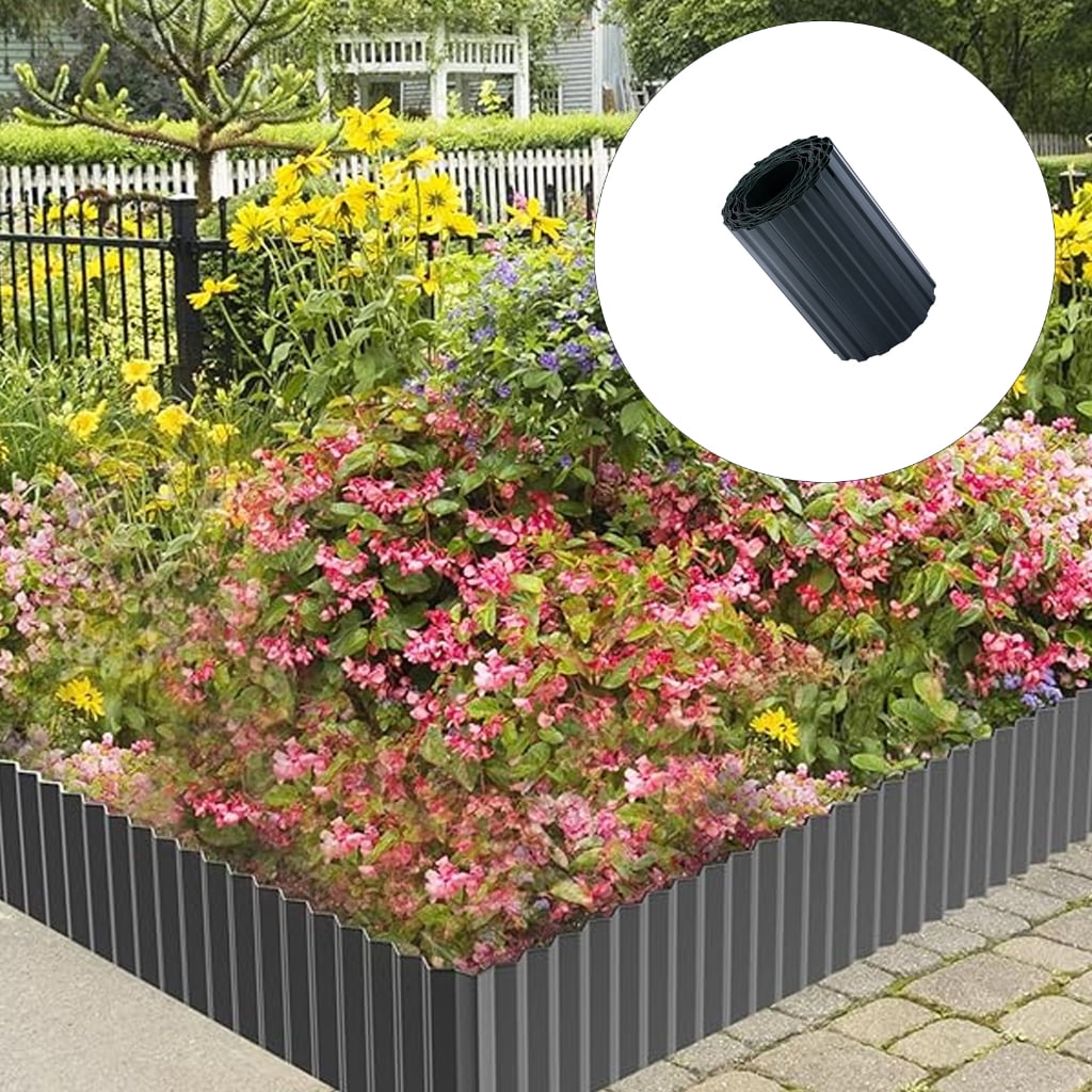 CEORPER Outdoor Durable Corrugated Plastic Lawn Edging Border Weather Resistant For Garden And Landscape Use