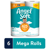 Angel Soft Toilet Paper, 6 Mega Rolls