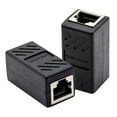 thumbnail image 1 of CIMAXIC 2pcs Network LAN Connector Adapter Coupler Extender RJ45 Ethernet Cable Extension Converter,1.38"X0.79"X0.79", 1 of 5