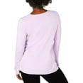 thumbnail image 2 of JM Collection Womens Studded Cuff Pullover Sweater, Purple, Small, 2 of 3