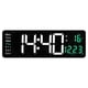 thumbnail image 2 of 16 Digital Wall Clock with Temperature Date Day Display Stylish Design, 2 of 11