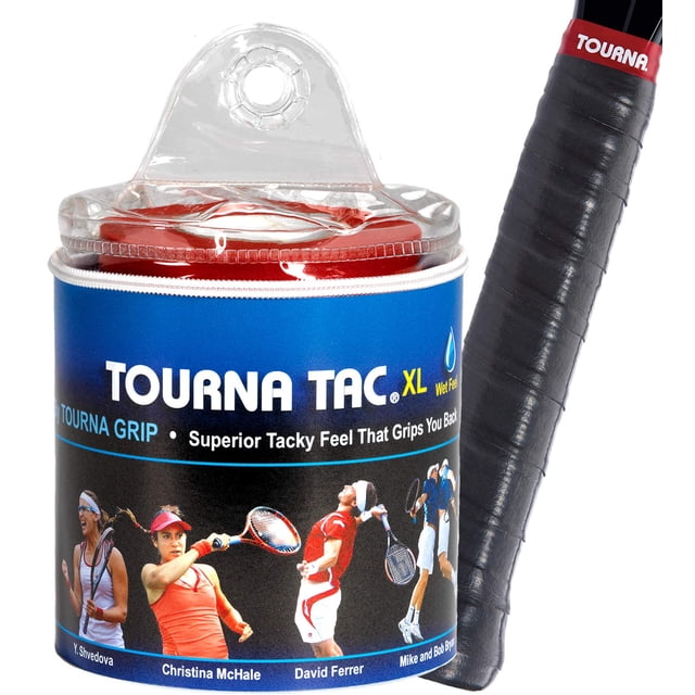 Overgrip Tourna Tac, paquete de 30 unidades, talla XL, color negro