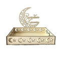 thumbnail image 1 of Chendee Exquisite Muslim Arabic Wooden Dessert Tray For Ramadan And Eid Mubarak,2, 1 of 8