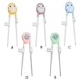 thumbnail image 3 of 1 Pair Cartoon Toughness Tableware Kids Eating Helper Training Chopsticks Learning Chopsticks Beginner Chopstick C, 3 of 8