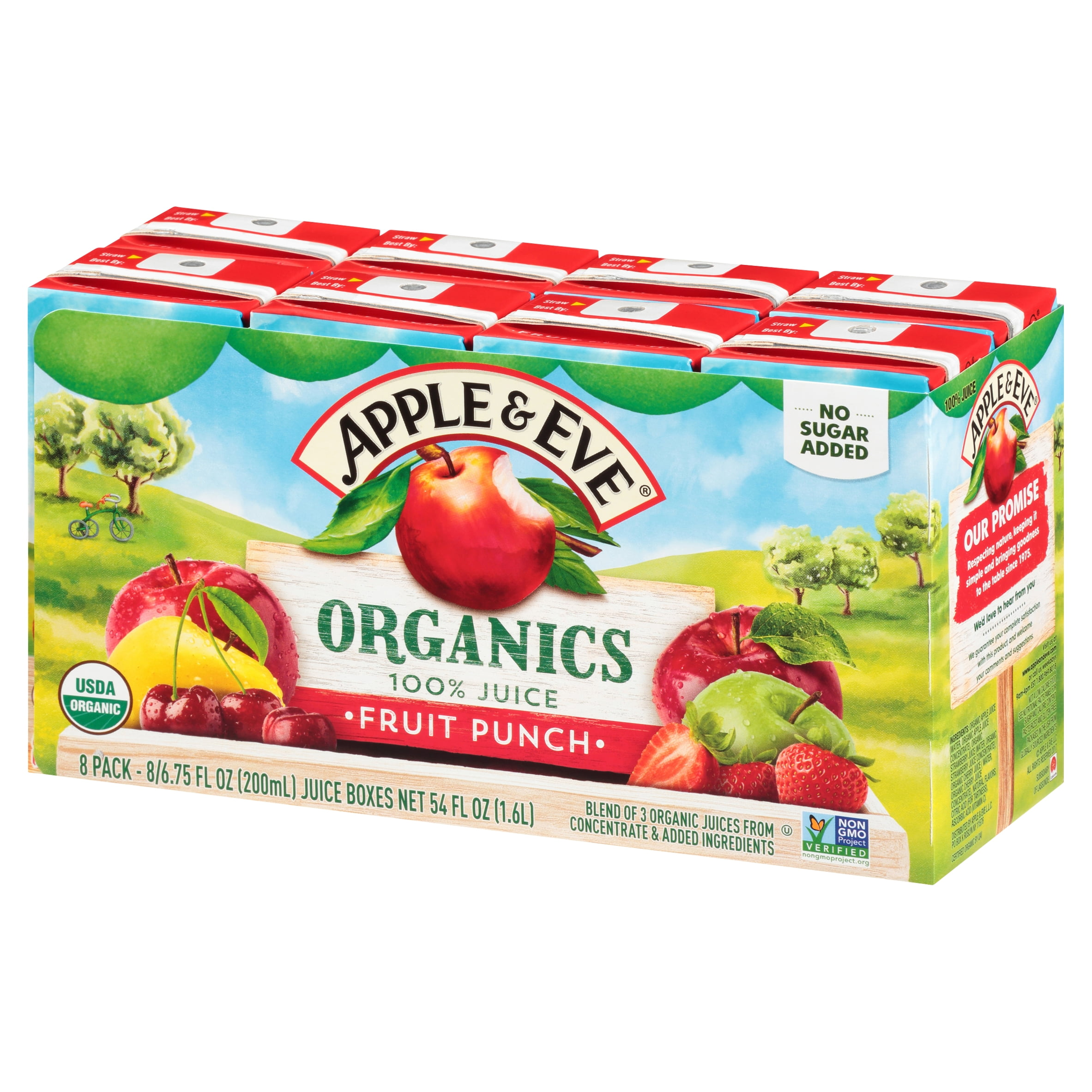 Apple & Eve Organics, Fruit Punch, 8 count, 6.75 fl oz