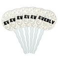 thumbnail image 1 of Everly Cupcake Picks Toppers - Set of 6 - Mutlicolored Speckles, 1 of 1