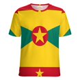thumbnail image 5 of Grenada Flag Design Women's Short Sleeve Tops Casual Blouses T Shirt, 5 of 6