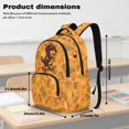 thumbnail image 6 of Yuyamidu Dachshund School Backpack Set for Girls Boys 4 Piece Orange Kids Bookbag with Lunch Box Pencil Case Water Bottle Bag for Elementary Middle School Students Schoolbags, 6 of 7