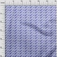 thumbnail image 3 of oneOone Velvet Medium Blue Fabric Writing Font Craft Projects Decor Fabric Printed By The Yard 58 Inch Wide, 3 of 4
