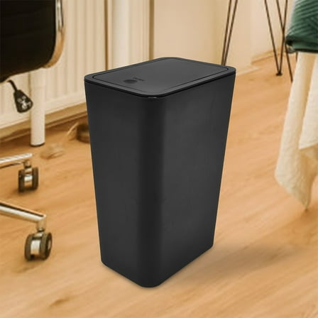 HEMOTON  Small Garbage Can Touchless Trash with Lid Office