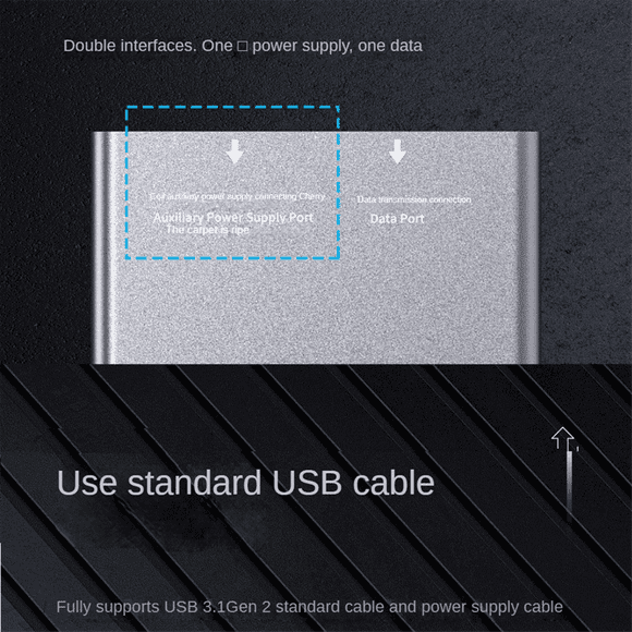 CFexpress Type B Card Reader USB3.1 10Gbps Type B CFexpress Card Reader Adapter for CFE Type-B Support CFB Memory Card