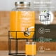 thumbnail image 4 of Vitrolero de Vidrio Bluelander Dispensador de Agua con Base de hierro Capacidad 8 L con tapa, 4 of 5