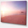 thumbnail image 2 of Serene Maldives Seashore At Sunset - Oversized Landscape Canvas Art, 2 of 3