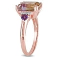 thumbnail image 3 of Everly Women's Ametrine and Amethyst Rose Gold Plated Ring, 3 of 6
