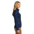 thumbnail image 3 of Port Authority L805 Ladies Vertical Texture Full-Zip Jacket, Regatta Blue/ Iron Grey, XL, 3 of 6
