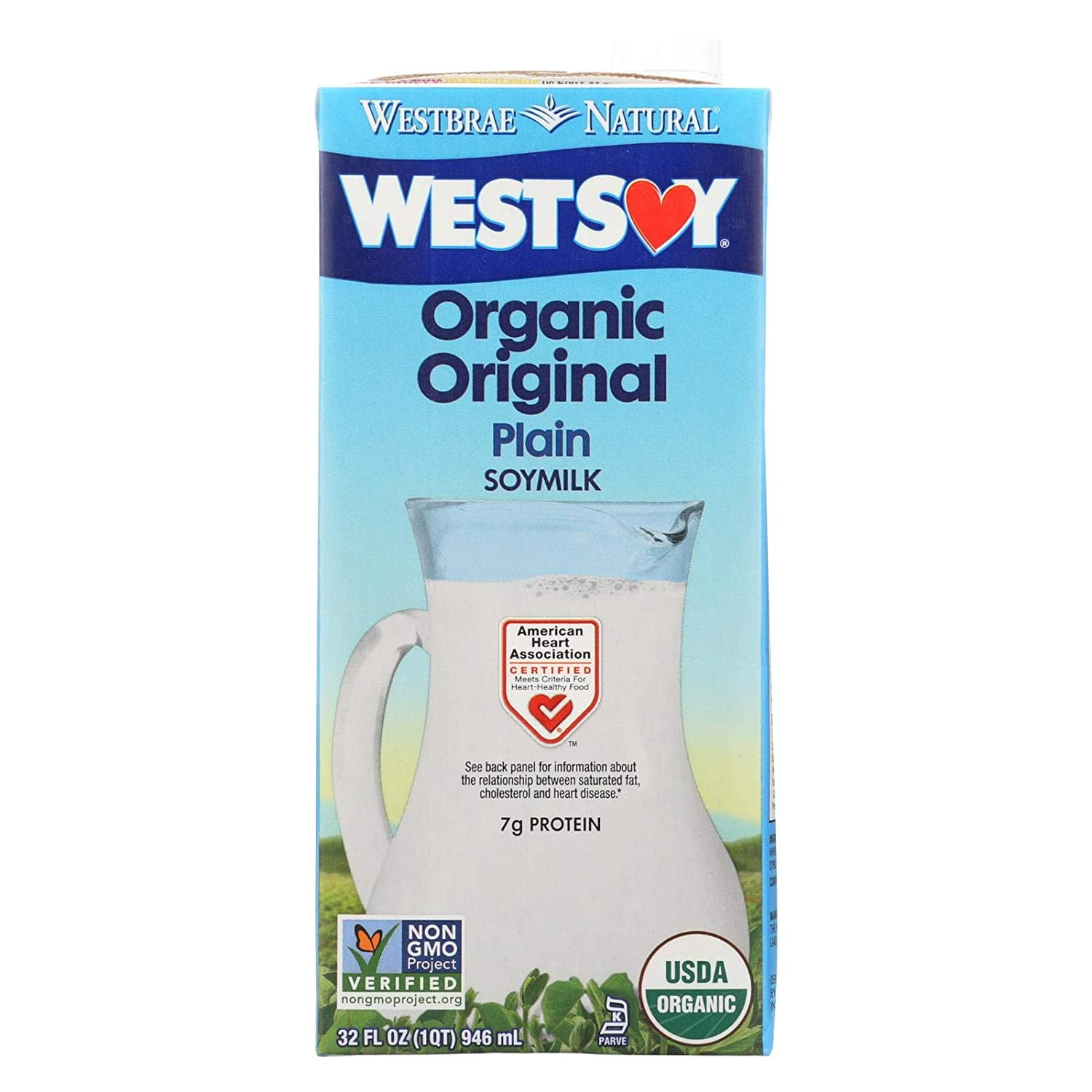 Westsoy Organic Soy Milk Original -- 32 fl oz Pack of 2