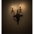 thumbnail image 1 of Aplique de pared Angelique de 12" de ancho y 2 alturas MEYDA 177298, 1 of 1
