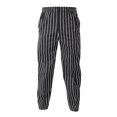 thumbnail image 2 of Elastic Restaurant Cafe Chef Waiter Pants Trousers Uniform Men Restaurant Uniform Accs Striped 4XL, 2 of 9