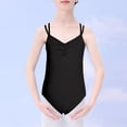 thumbnail image 2 of Daznico Girls Ballet Romper Jumpsuit Summer V Neck Dance Leotard for Toddler Kids Performance Practice Outfit,4-5 Years, 2 of 9