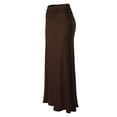 thumbnail image 1 of MixMatchy Women's Basic Foldable High Waist Regular and Plus Size Maxi Skirts, 1 of 5