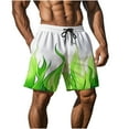 thumbnail image 6 of Fathers Day Gifts DDAPJ pyju Men's Drawstring Swim Trunks Novelty 3D Graphic Printed Beach Board Shorts Quick Dry Bathing Suits Short Pants with Pockets Green XXXL, 6 of 9