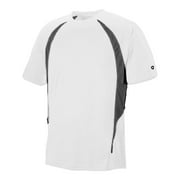 Champion Mens Double Dry Elevation T-Shirt, S, White/Black