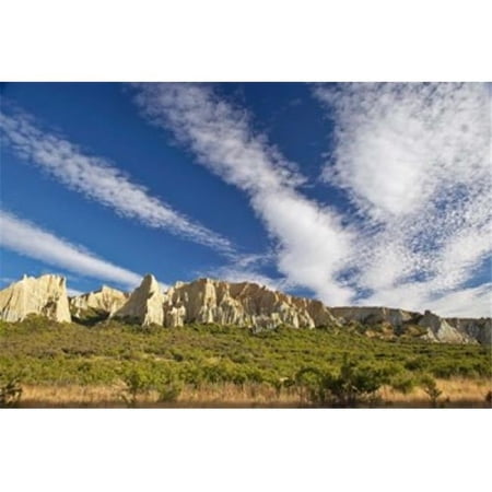 Clay Cliffs Near Omarama North Otago South Island New Zealand Poster Print by David Wall