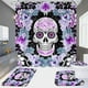 thumbnail image 1 of Yuarrent Alfombra de contorno antideslizante impermeable de colores variados, fácil de instalar y cuidar para ducha única Juegos de accesorios de baño K21 tres piezas, 1 of 6