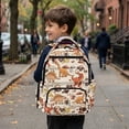 thumbnail image 4 of Aplkyhs Cute Dinosaur Backpack for Kids 6-12 Ergonomic Lightweight 17 Inch School Bag with Adjustable Straps for Elementary Outdoor, 4 of 7