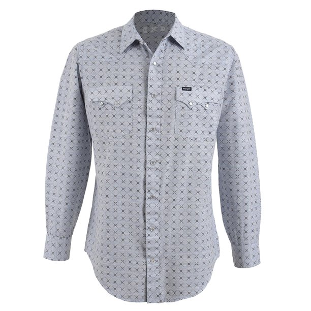Camisa Vaquera Wrangler Hombre Manga Larga G11 azul cielo M