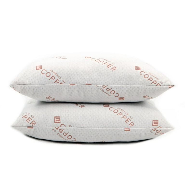 Pegasus Home Fashions Essence of Copper Medium Knit Fiber Twin Pillow Set of 2