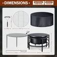 thumbnail image 5 of 52" Fire Pits for Outside, Foldable Fire Pits with 26" Fire Stove and Table, Cold-Rolled Steel Fire Pit Tables with BBQ Net, Poker, Grill Brush and Protective Cover, 5 of 11