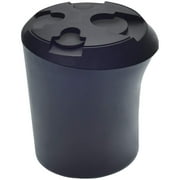 Nadex NCS8-1011 Car Cup Coin Holder, Universal Fit ABS Plastic Coin Organizer for Standard Vehicle Cup Holders, Black