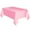 Pink, variant on Solid Color Rectangle Dining Table Cover Cloth Birthday Party Tablecloth Decor White PE