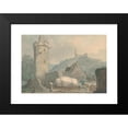 thumbnail image 2 of Carl Philipp Fohr 14x11 Black Modern Framed Museum Art Print Titled - View of Weinheim on the River Neckar (1800-1818), 2 of 5