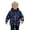 1-376Navy1149, variant on CAIVO Child Boys Girls Winter Coats Hooded Jacket Wear Kids Thicken Windproof Zipper Warm Outwear Long Sleeve Soft Outerwear