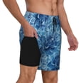 thumbnail image 2 of Daiia Vintage Floral Mens Swim Trunks Swim Shorts Quick Dry Swim Shorts with Mesh Lining Pockets-3X-Large, 2 of 9