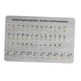 thumbnail image 1 of Tablero de alfabeto braille con puntos en relieve, ligero, portátil, herramienta educativa de aprendizaje, tablero braille para estudiantes ciegos y, 1 of 10