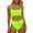 Green, variant on Womens One-Piece Swimsuits Solid Color Neck Front Lace Up Back High Cut Monokini One Piece Swimsuit Women Swimwears Holiday Wear,Pink,L