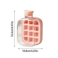 thumbnail image 3 of Cute Ice Cube Bottle with Straw - 2 in 1 Durable Ice Cube Freezer Molds - Easy Release Square Ice Cube Maker with Lid - Portable Ice Maker Container - Insert the Straw and Drink, 3 of 5