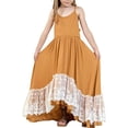 thumbnail image 4 of EnJoCho Robe Maxi pour Filles à Volants Fluide Boho Robes d'Été Décontractées Robe Longue Sans Manches Col Rond Décontractée Tendance 2025, 4 of 7