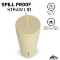 thumbnail image 2 of Hydrapeak Traveler 25oz Insulated Tumbler, Stainless Steel Travel Coffee Mug, Double Vacuum Insulation, Tumbler with Lid and Straw, Water Bottle with Straw, Insulated Tumblers, Water Cup,Modern Cream, 2 of 7