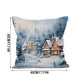 thumbnail image 3 of Funda de almohada navideña de invierno para el hogar, sala de estar, sofá, decoración de funda de almohada con borde, decoración de cabecera de cama, funda de cojín, 3 of 3