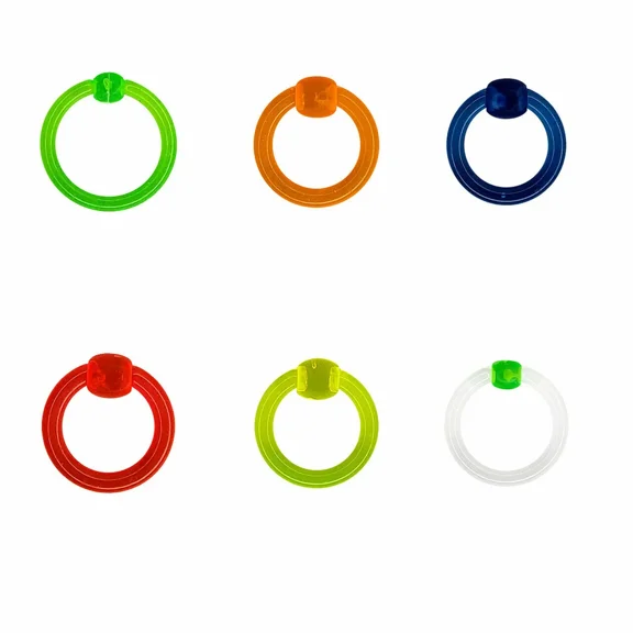 Luxe Modz UV Neon Acrylic Circular Captive Bead Ring 10g - Sold as a Pair