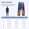 thumbnail image 4 of Honiee Modern Art Red And Blue Colors for men - a sleek fusion of Straight Pajama Pants, versatile Lounge Pants, and cozy Sleepwear, all rolled into one-XX-Large, 4 of 6