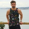 thumbnail image 6 of Rateoe I love you Mom Pattern Sleeveless Gym Shirt Muscle Tee Breathable Workout Shirt Slim-Fit Tank Quick Dry Fit Muscle Tank Top Bodybuilding Sleeveless T Shirt-4X-Large, 6 of 7