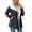Navy, variant on Women's Winter Thermal Anorak Jacket with Windproof Hooded Soft Coat for Outdoor Cold Weather