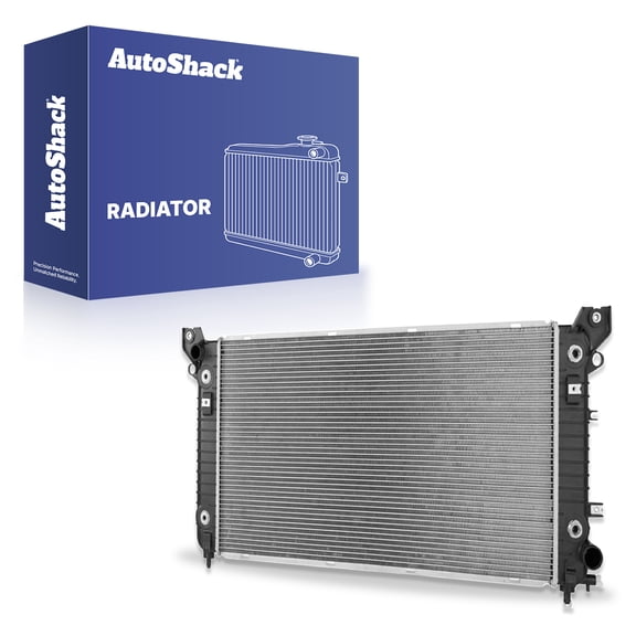 AutoShack Radiator with Transmission & Engine Oil Cooler 17.31" (439.7 mm) x 34.06" (865.1 mm) Core, 1pc, Compatible with Chevrolet Silverado 1500 2014-2016 5.3L 6.2L