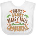 thumbnail image 3 of Inktastic Turkey, Gravy, Beans, Rolls, Casserole Boys or Girls Baby Bib, 3 of 4