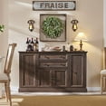 thumbnail image 3 of SinCiDo Multipurpose Farmhouse Sideboard with 2 Drawers, Wood Brown, 3 of 6